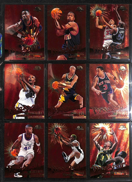 Lot of (500+) Mid to Late 1990s Basketball Cards w. Many Stars and Inserts Inc. Barkley, Malone, Hardaway, Robinson, Kemp, Pippen and More